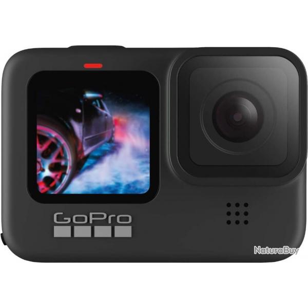 GoPro HERO 9 Black Camra Embarque Etanche avec Ecran LCD avant et Ecran Tactile  l'Arrire 5K