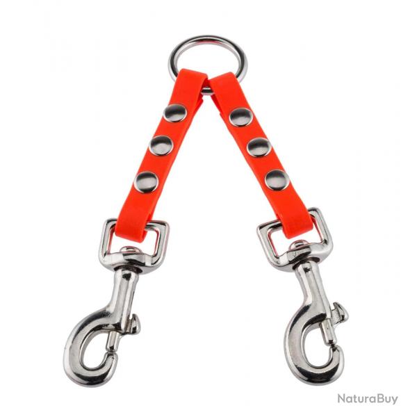 Coupleur Double Orange Helen Baud Pour Chiens