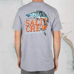 T-Shirt Salty Crew Oh No Standard S/S TEE S Athletic Heather