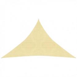 Voile d'ombrage 160 g/m² Beige 2,5x2,5x3,5 m PEHD 311141