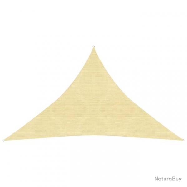Voile d'ombrage 160 g/m Beige 2,5x2,5x3,5 m PEHD 311141