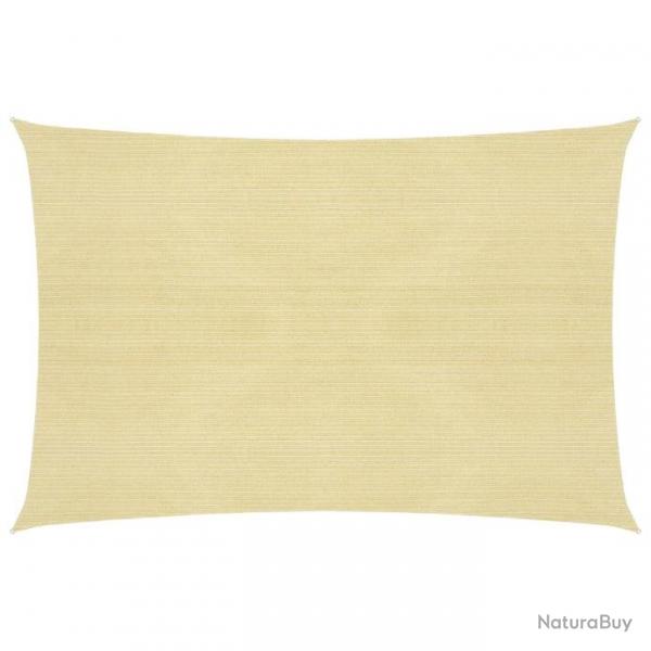 Voile d'ombrage 160 g/m Beige 4x7 m PEHD 311135