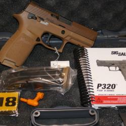 Pistolet SIG-SAUER P320 M18 en 9x19mm