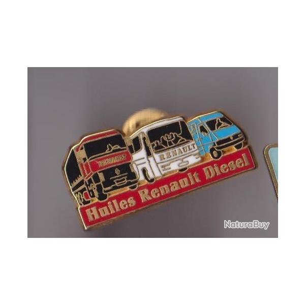 Pin's Arthus Bertrand Renault Huiles Diesel Zamac Ref 2864