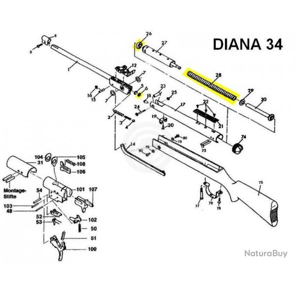 Kit de compression Diana 34 NEUF