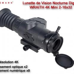 Lunette Sightmark de Vision Nocturne Digital WRAITH 4K Mini 2-16x32