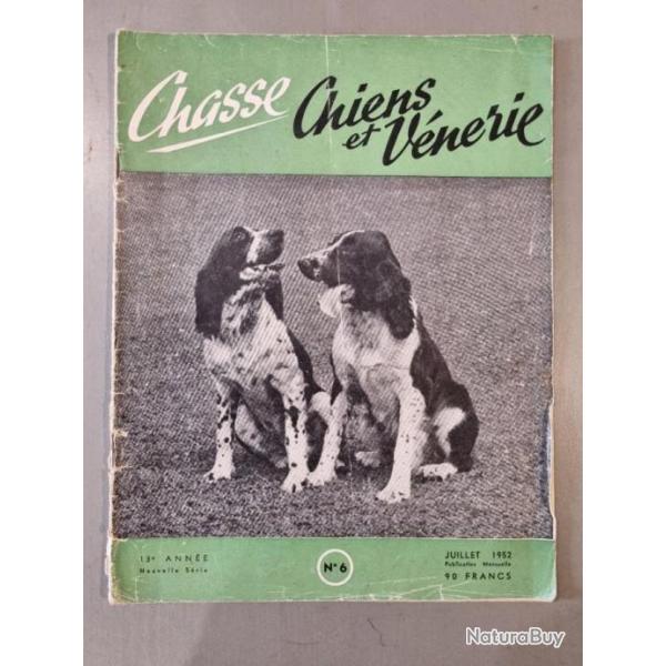 Ancienne revue chasse de 1952 chiens et vnerie bon tat