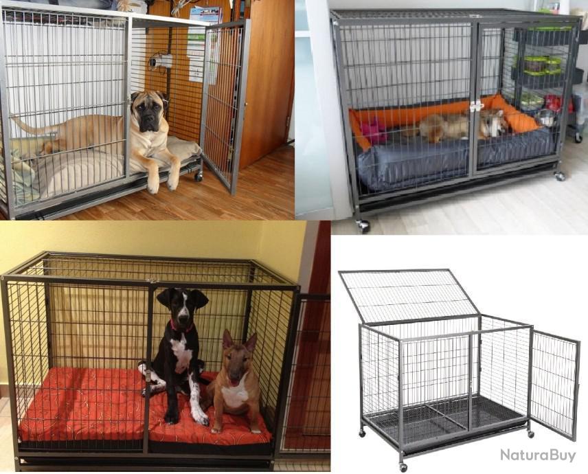 Cage mobile pratique cage chien cage chat cage interieur cage voiture chien  cielterre-commerce - Cages, caisses, sacs et remorques de transport  (9025063)
