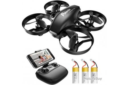 Drone avec Caméra HD Drone Mini avec Trois Batteries Longue Autonomie WiFi  FPV Debutant - Drones et multirotors (9026107)