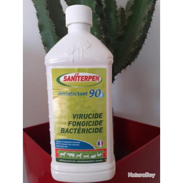 SANITERPEN dsinfectant 90 (virucide, fongicide, bactricide) IDEAL ,CHENIL, PEDILUVE...