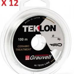 1200m, Nylon GRAUVELL TEKLON 0.16mm 2.850kg Monofilament Teklon Ceramic Coated f
