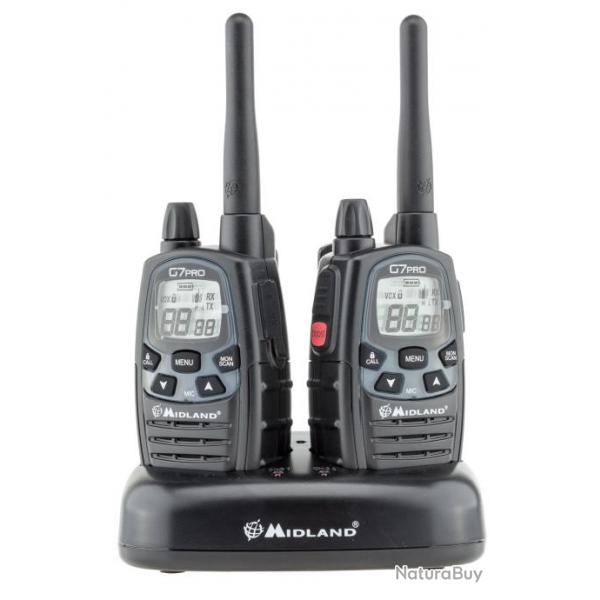 Talkies-walkies G7 PRO - Midland-Deux talkies G7 PRO + chargeur