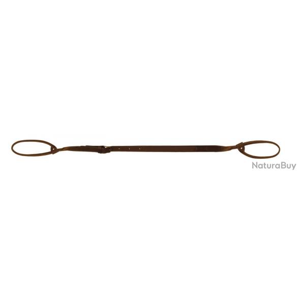 Bretelle en cuir pleine fleur double lasso - Country Sellerie
