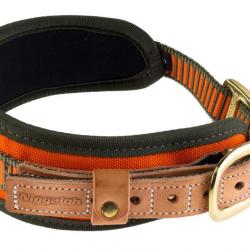 Collier chien de sang orange fluo - Niggeloh-Taille M - Tour de cour 48/60 cm.