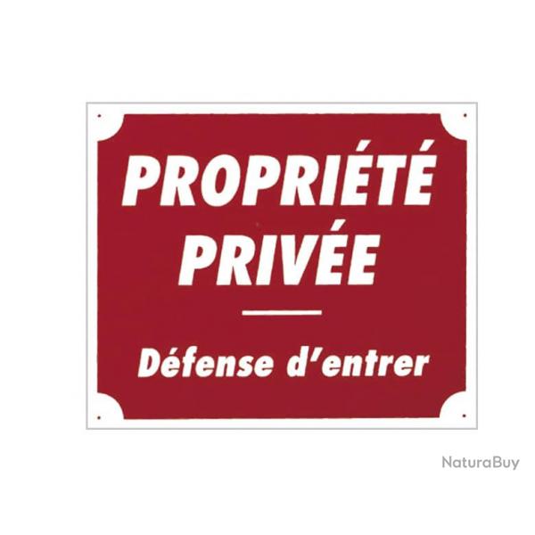 Panneau ''Proprit prive'' 30 x 25 cm-Aluminium