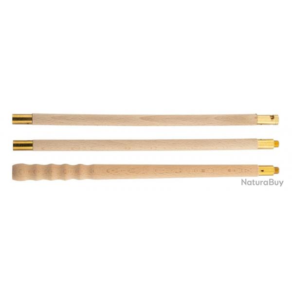 Baguette de nettoyage en bois pour canons (3 pices)