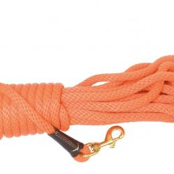 Longes d'entraînement orange pour chien - Country-Longe 15 m - Diamètre 1 cm