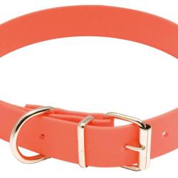 Collier pour chien Biothane orange fluo - Country-Collier Biothane - Longueur 50 cm