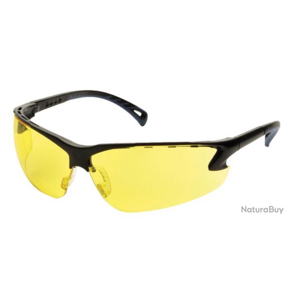 Lunettes de protection jaune & Noire-Noire avec verres jaunes