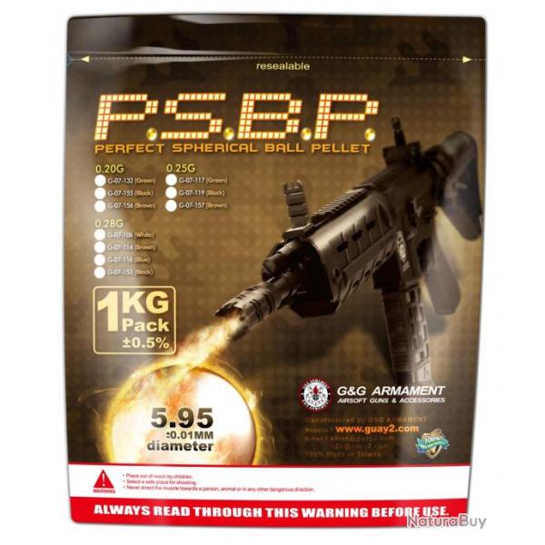 Billes Airsoft 6mm 0.20g sachet de 1 kg-0,20g