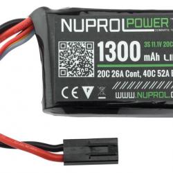 Batterie LiPo micro 11,1 v/1300 mAh-1 stick - 1300 mAh 20C