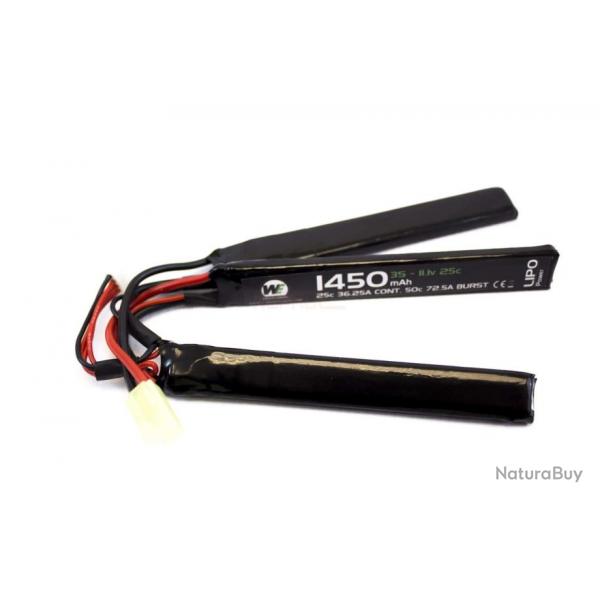 Batterie LiPo 3 lments 11,1 v/1450 mAh 30C-Connecteurs Mini Tamiya
