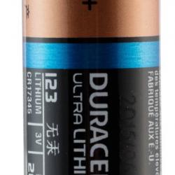 Pile Lithium CR123 3 volts - Duracell-CR123