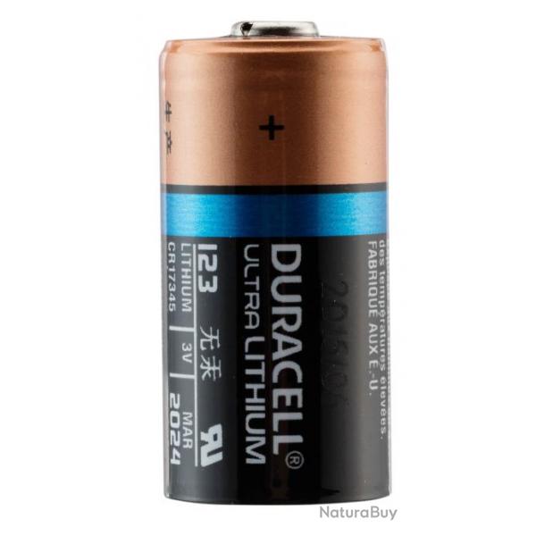 Pile Lithium CR123 3 volts - Duracell-CR123