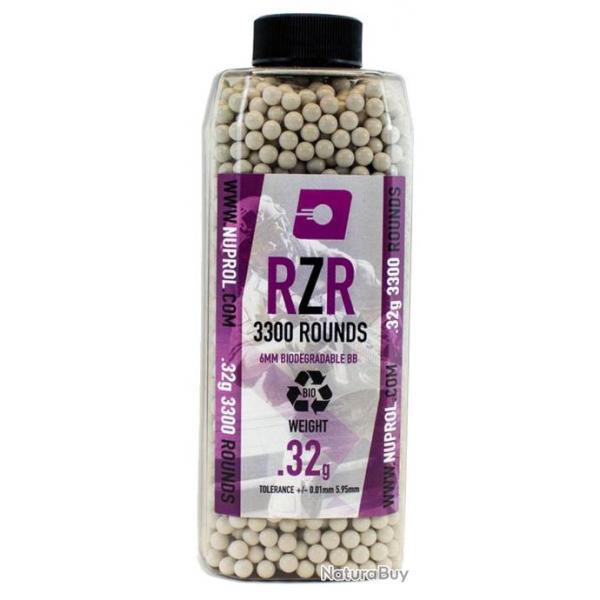 Billes Airsoft 6mm RZR 0. 32 g BIO bouteille 3500 bbs-0,32g