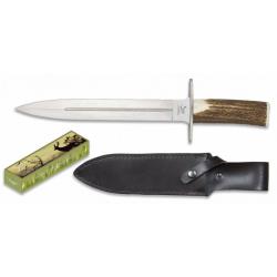 Dague chasse Albainox manche bois de cerf