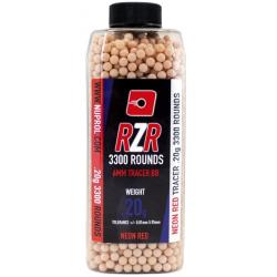 Billes Airsoft 6mm RZR 0.20g bouteilles 3500 bbs TRACER rouges-0,20g Rouge