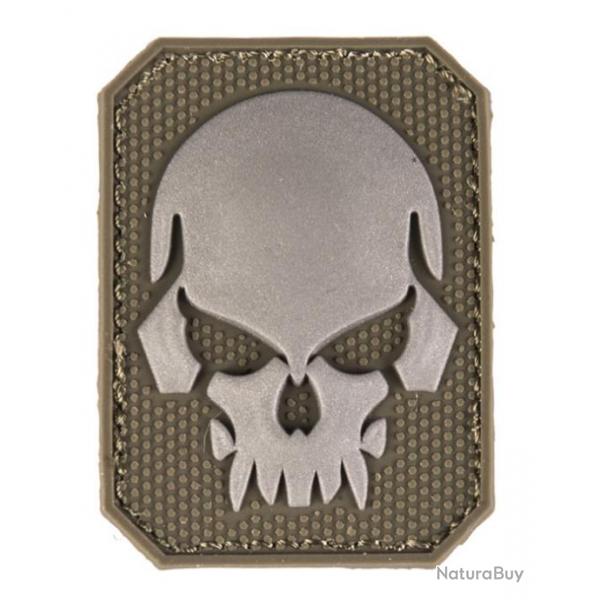 Patch PVC Tte de mort OD Green 6 x 4.5cm