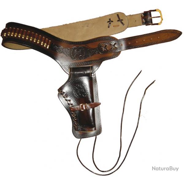 Ceinturon avec un holster pour revolver Western-Ceinturon 1 revolver