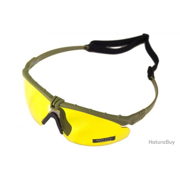 Lunettes Battle Pro Thermal Vert/Jaune - Nuprol-Verre jaune