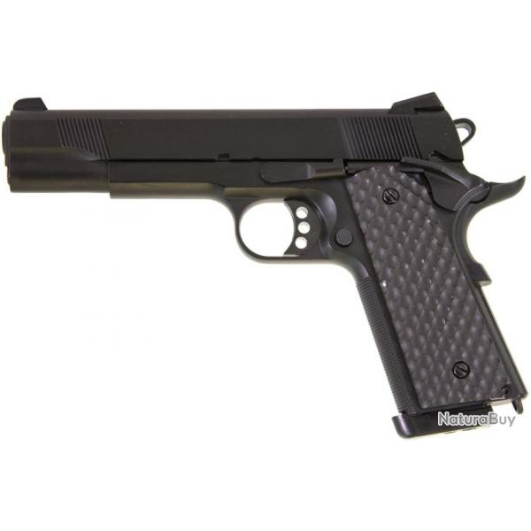 Rplique airsoft GBB 1911 MEU Raven full metal gaz noir 1,0J-Rplique GBB 1911 MEU Raven full metal 