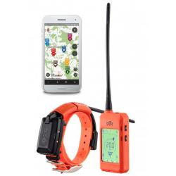 Collier GPS et de dressage pour chiens DogTrace X30T orange fluo