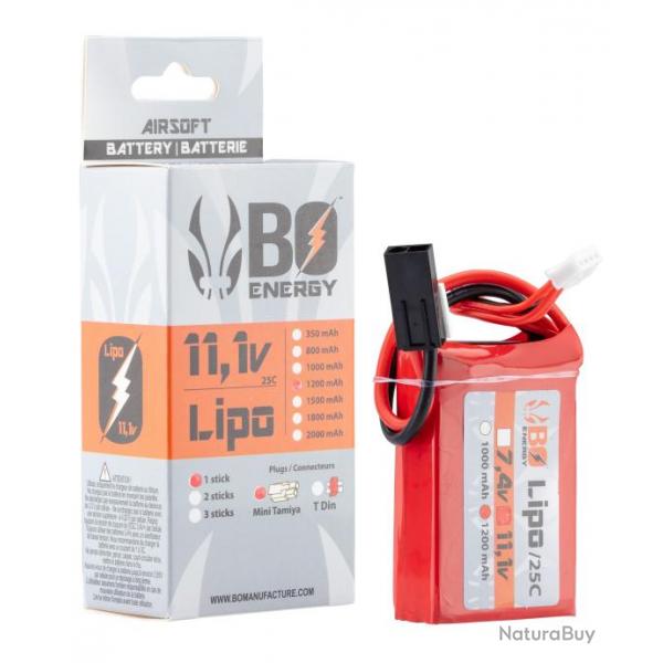 1 stick batterie Lipo 3S 11.1V 1200mAh 25C-1 stick - 1200mAh 25C - Mini Tamyia