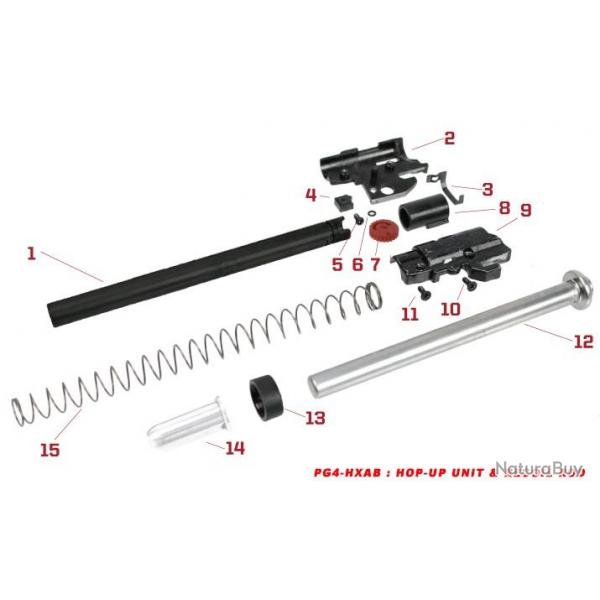 Pices origine Bloc Hop-up et recoil rod srie HX-CANON N1