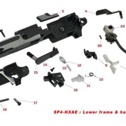 Original spare parts for HX serie lower frame & hammer assembly-BLOC PERCUTEUR N°16