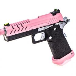 Réplique GBB gaz Hi-Capa 4.3 Noir / Rose 0,9J