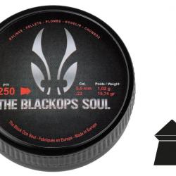 Plombs The Black Ops Soul à tête pointue cal. 5,5 mm
