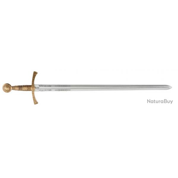 Rplique Denix d'pe mdivale Franaise-EPEE FLEUR DE LYS FOURREAU BLEU 109 CM