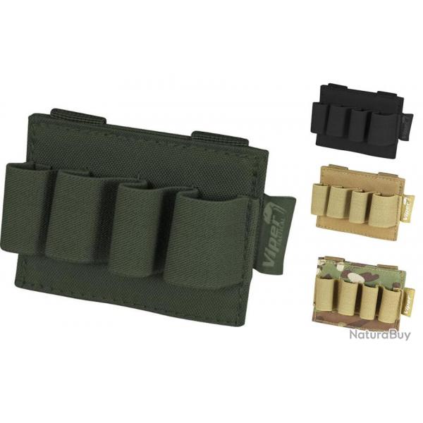 Porte cartouche Molle 4 emplacements Viper-NOIR