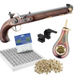 Pack Pistolet Kentucky à silex cal .45 + Accessoires-KENTUKY PISTOLET CAL 45 EN PACK