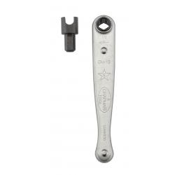Clé à cliquet TDC pour cheminée n°11-Clé à cheminée tête pivotante revolver