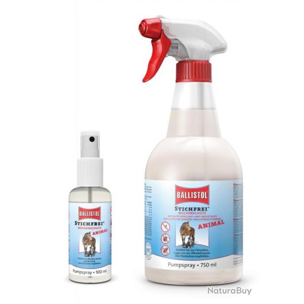 Rpulsif insectes piqueurs pour animaux BALLISTOL Stichfrei-Rpulsif 100 ml