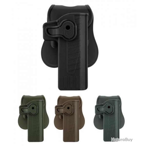 Holster rigide Quick Release pour Hi-Capa Droitier-Noir