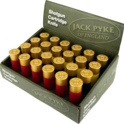 Pack de 24 couteaux cartouches Jack Pyke-Présentoir 24 couteaux