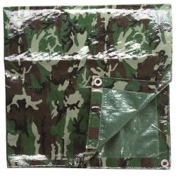 Bâche agricole camouflage Woodland 1.9x3 m avec oeillets-Bhâce agricole woodland 2x3m avec oeilletsh