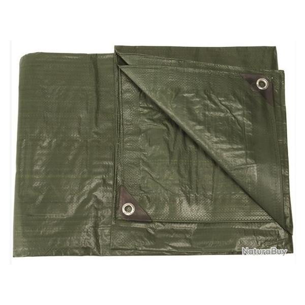 Bche agricole olive 2.85x4 m avec oeillets-Bche agricole Olive 285 x 400 avec oeillets